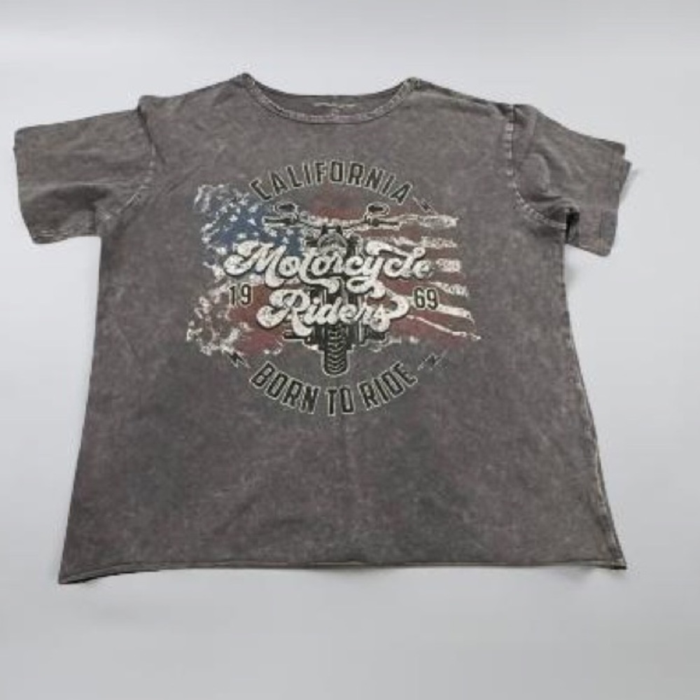 Caution To The Wind Charcoal California Riders Tee